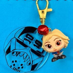 Star Wars Omega Doorables Keychain with Wrecker Helmet on Vinyl